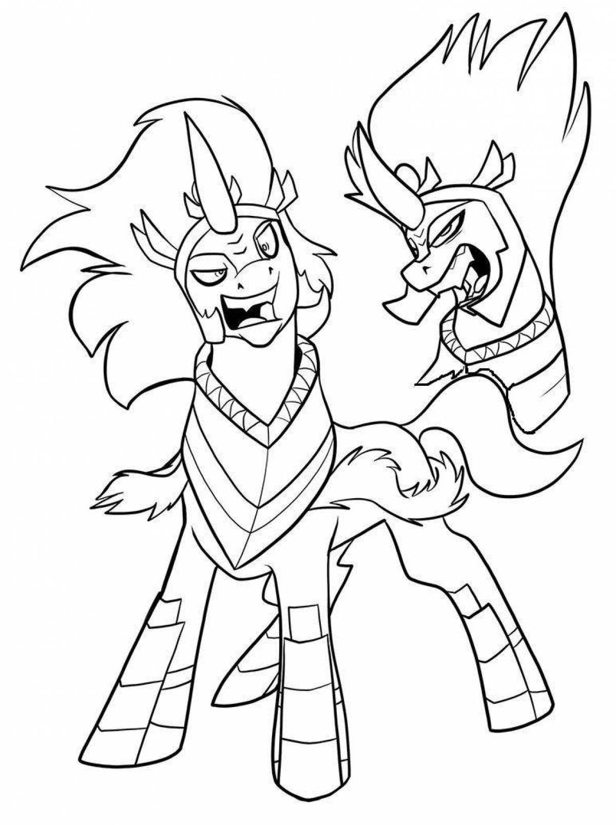 Sublime storm pony coloring page