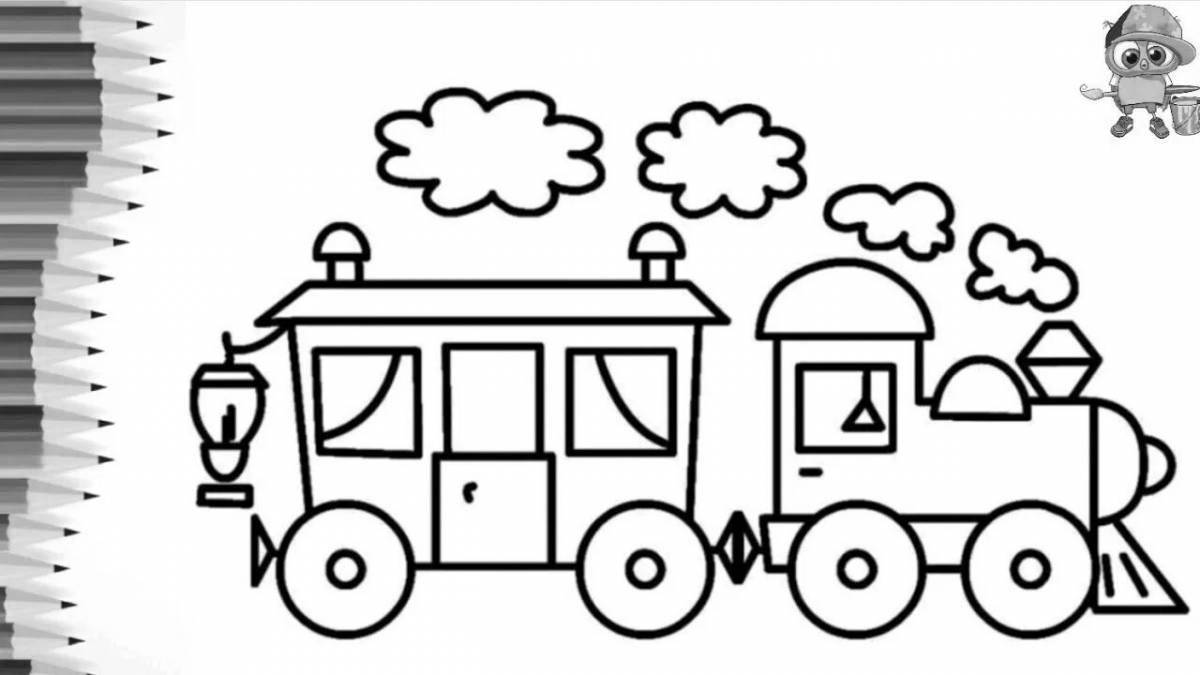 Coloring train for kids