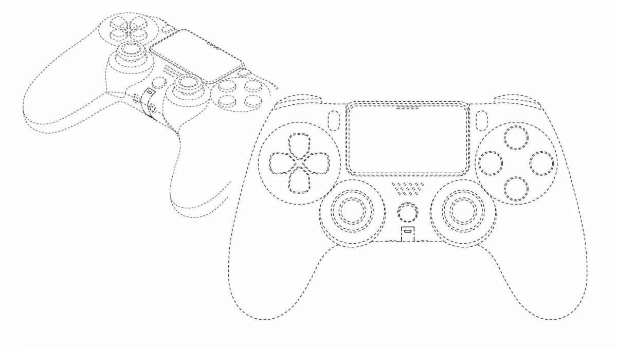 Sony playstation bright coloring page