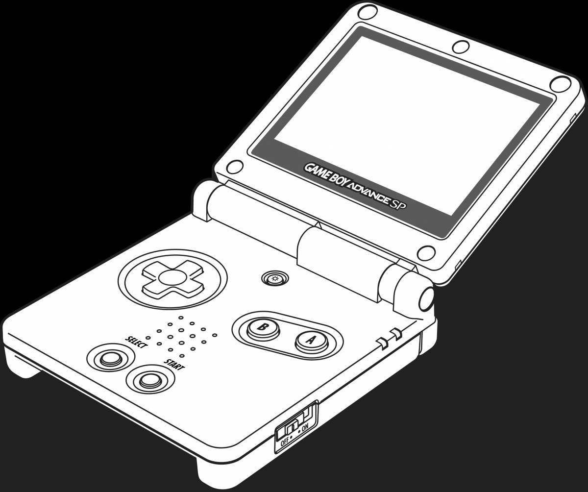 Color madness sony playstation coloring page