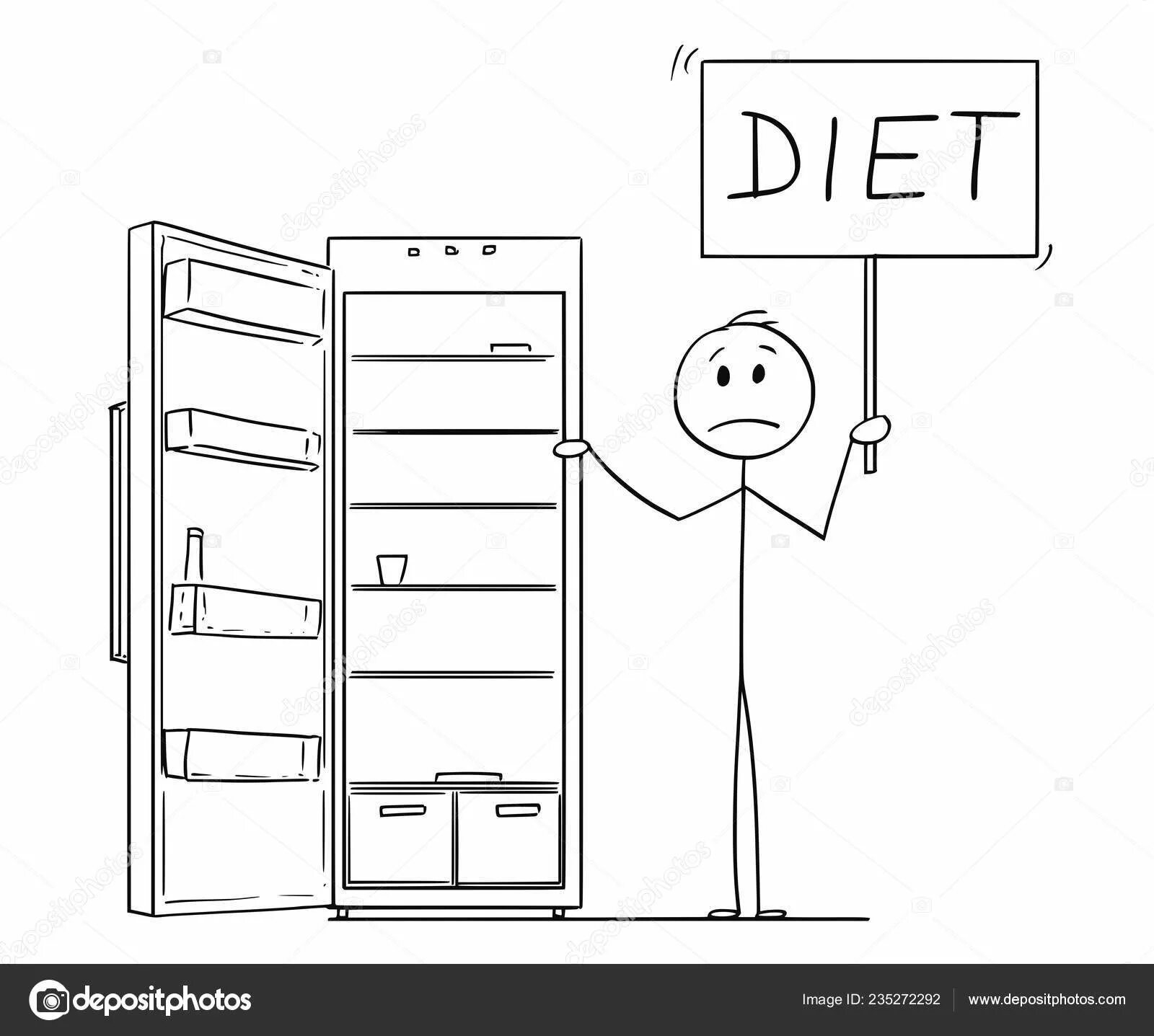 Empty refrigerator #3