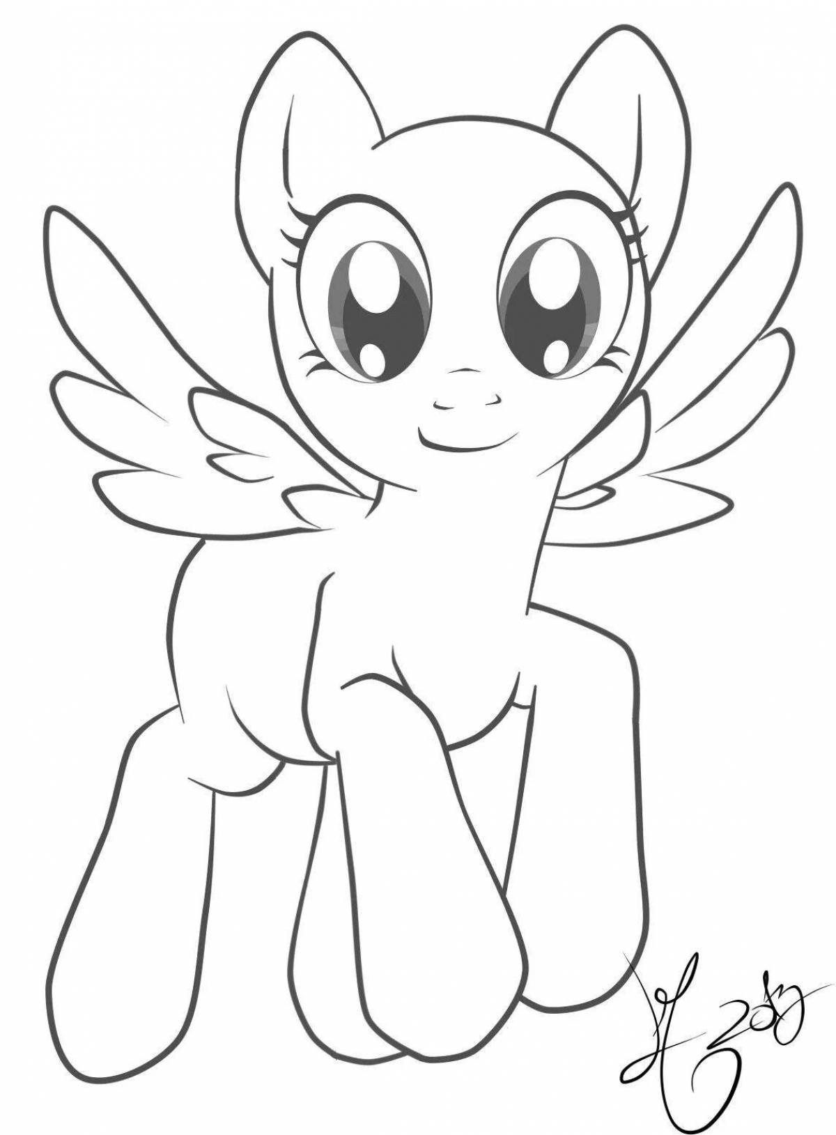 Dummy pony coloring book