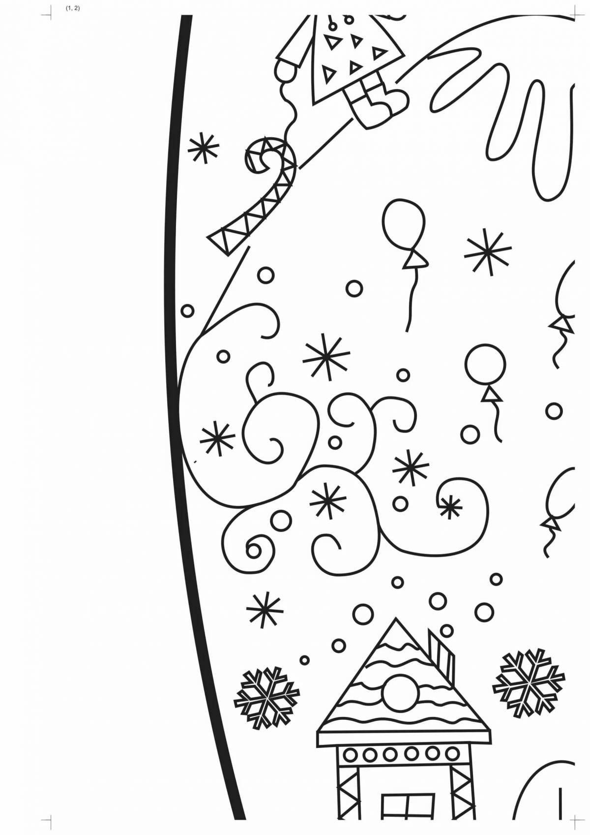 Gorgeous giant tree coloring page