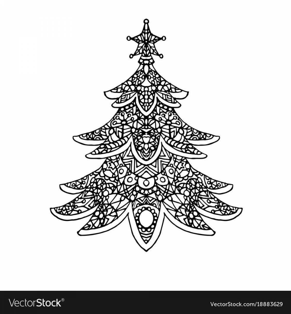 Giant palace tree coloring page