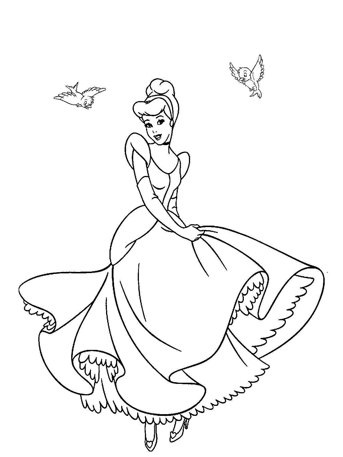 Amazing Cinderella coloring book