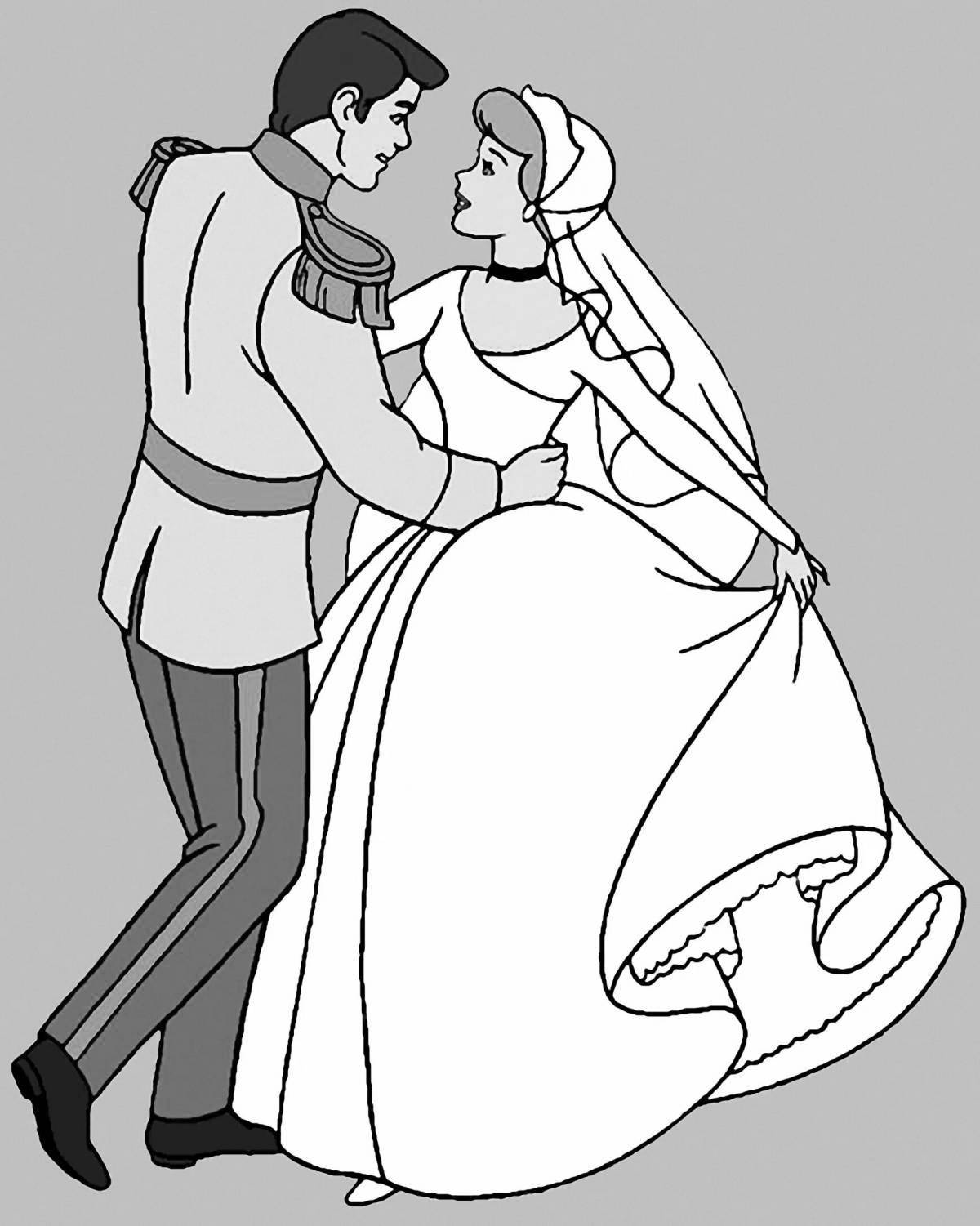 Luminous coloring pages Cinderella coloring pages