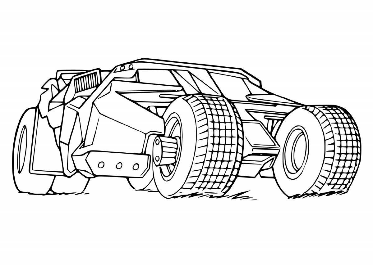 Colorful rammer coloring page