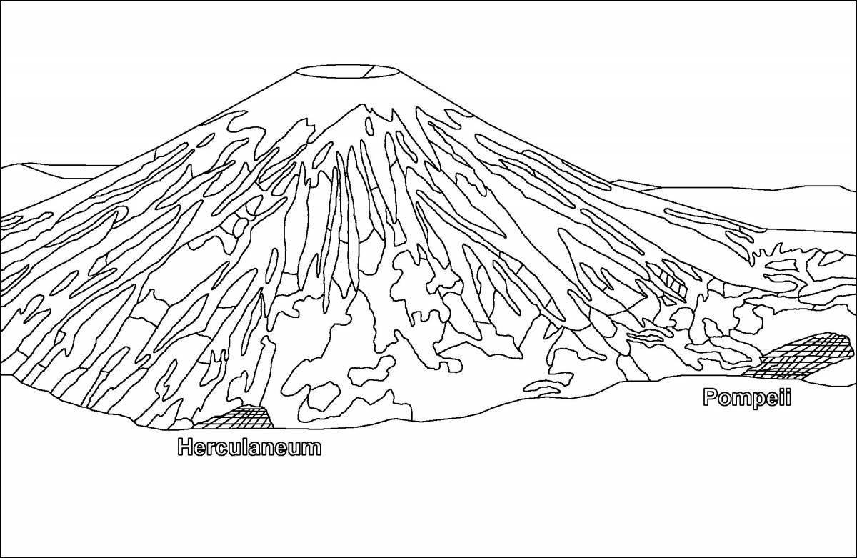 Dazzling Eruption coloring page