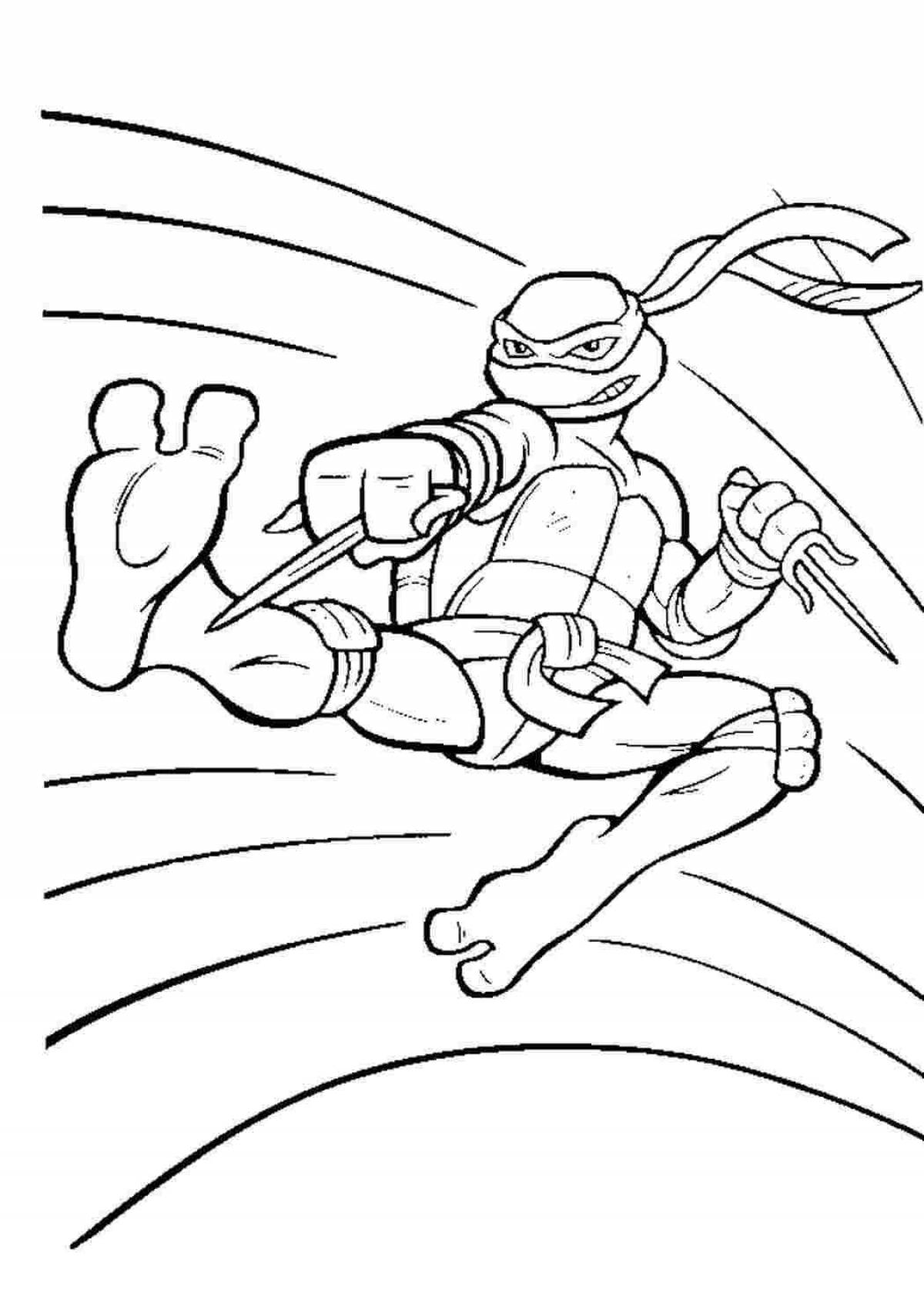 Playful gujitsu tairo coloring page