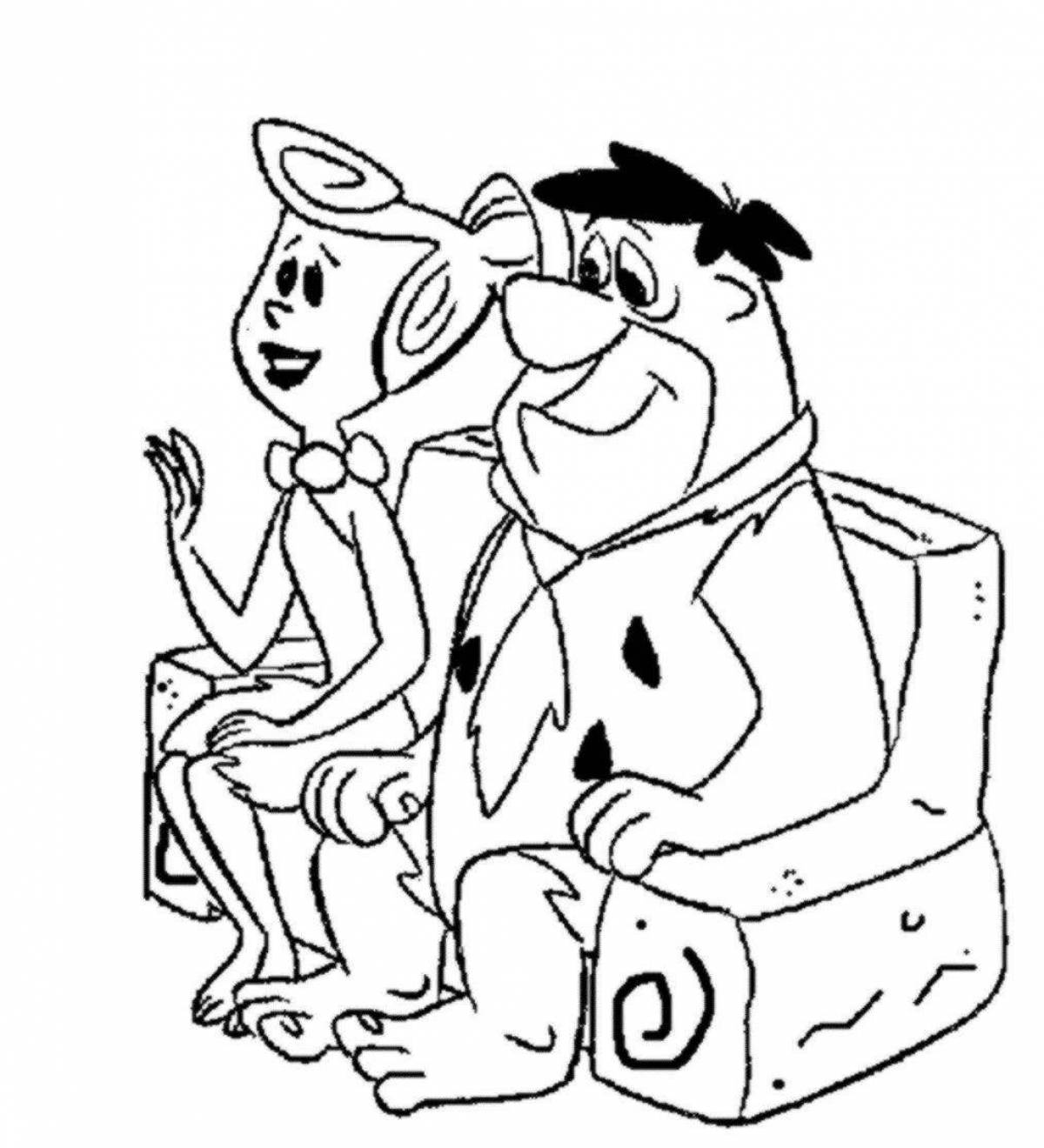 Fred flintstone's funny coloring book