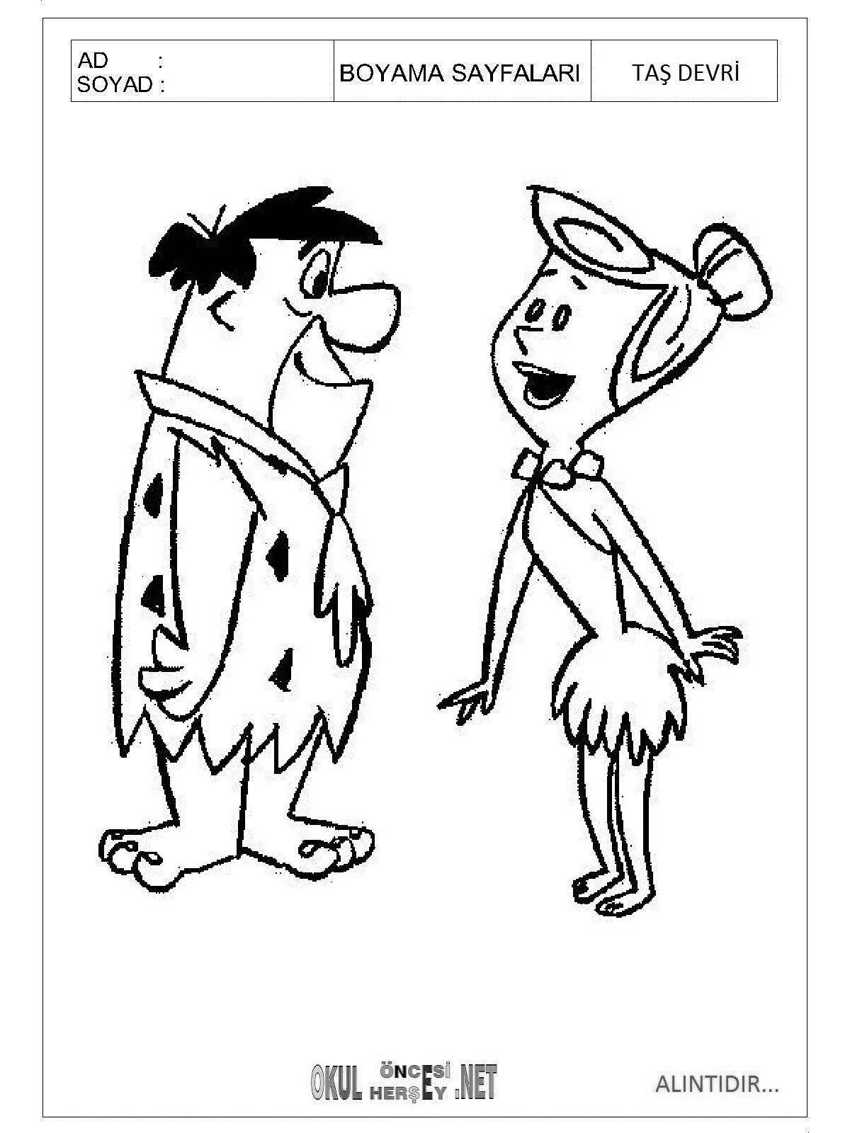 Fred flintstone's fun coloring book