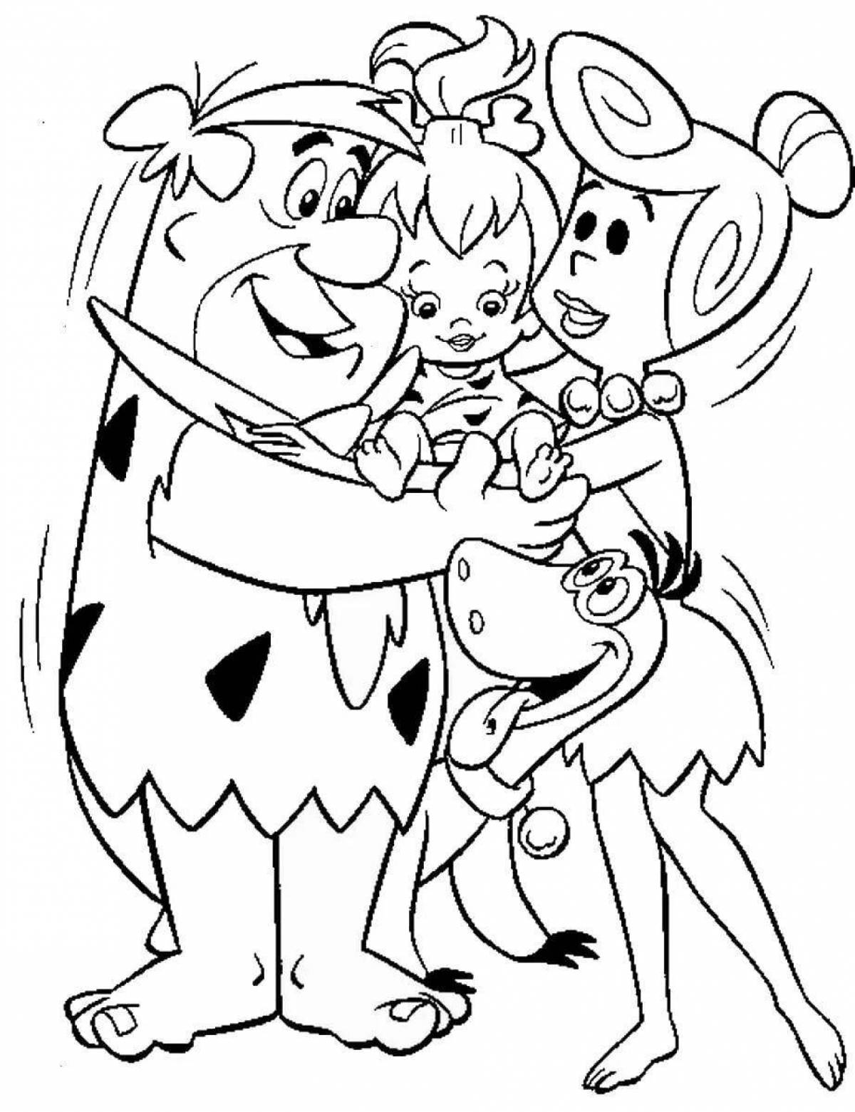 Fred flintstone's adorable coloring book