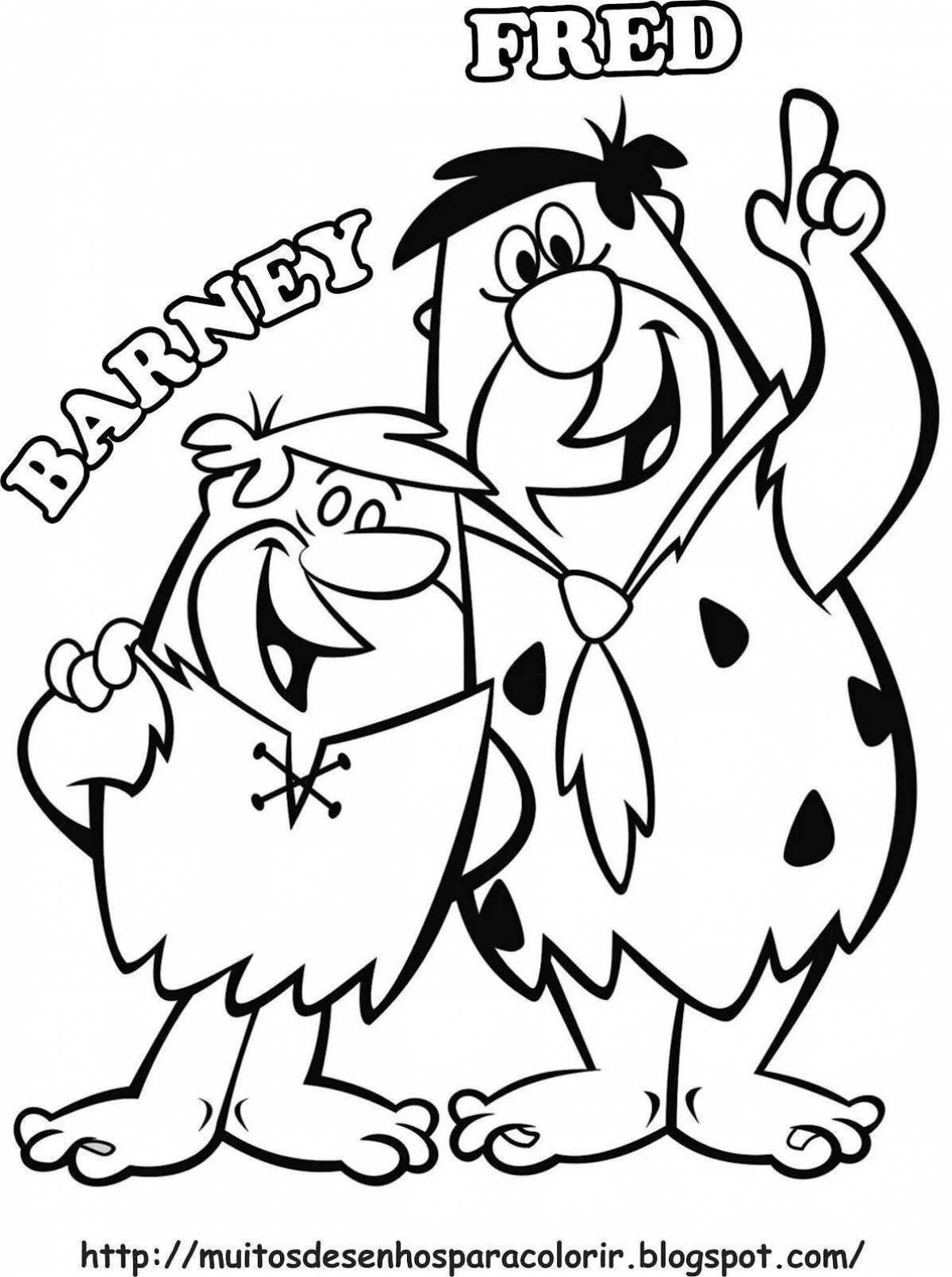 Fred flintstone's gorgeous coloring book