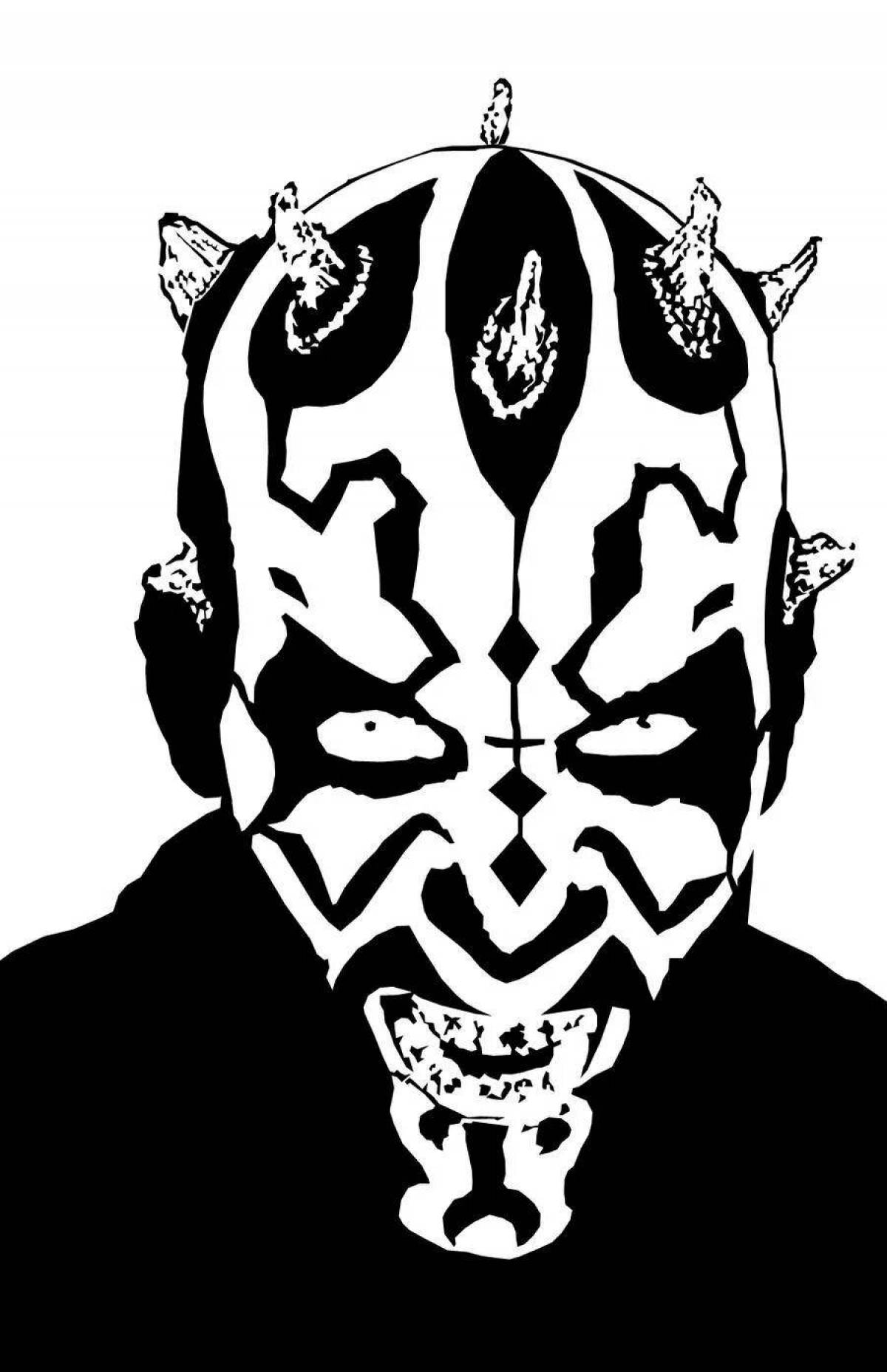 Darth Maul Animated Coloring Page