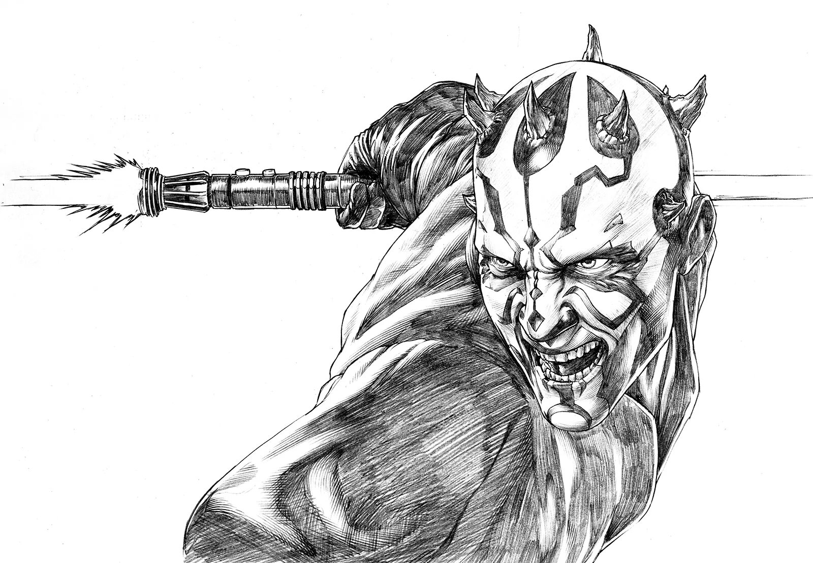 Photo Darth maul fun coloring