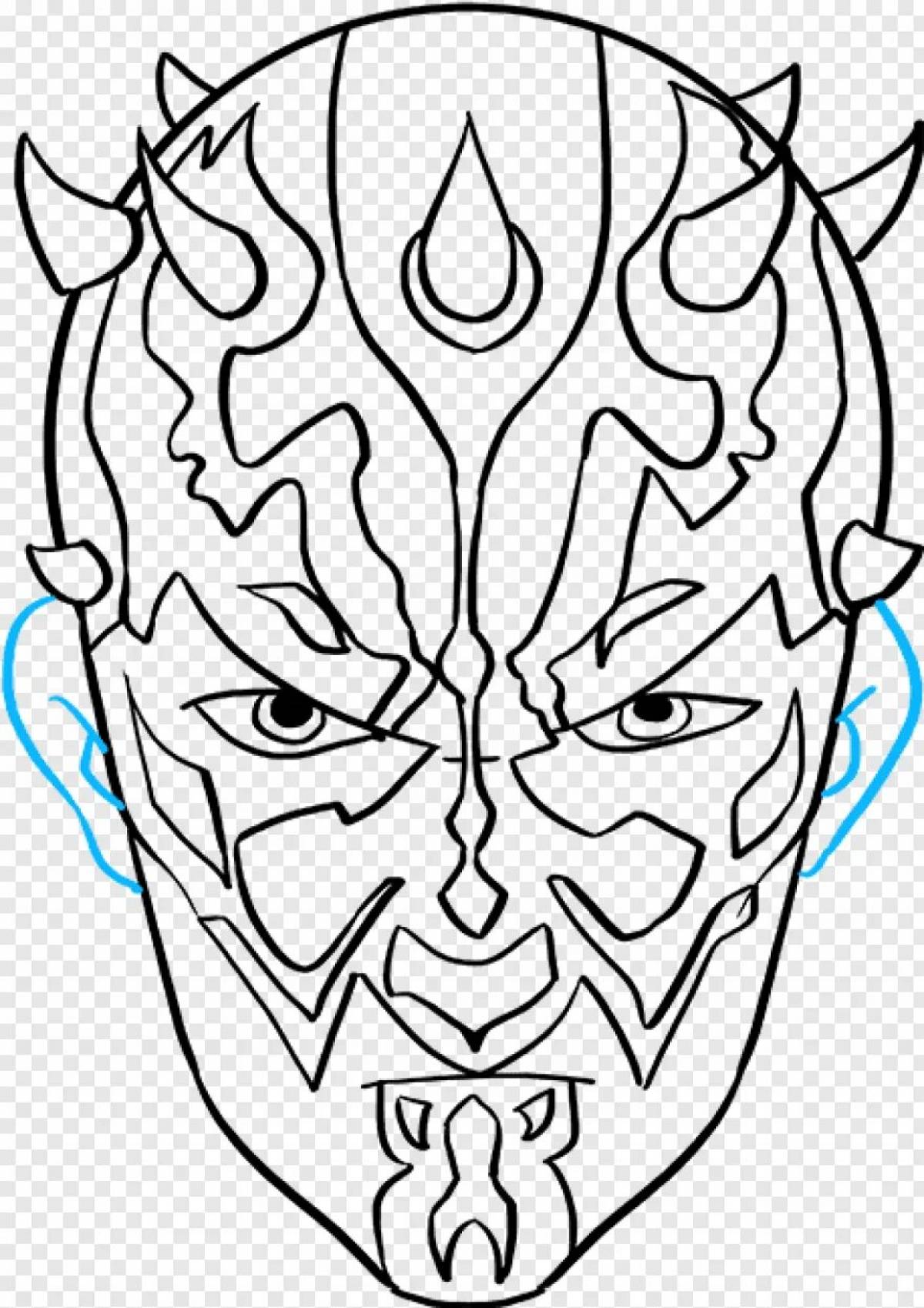 Darth maul dynamic coloring page