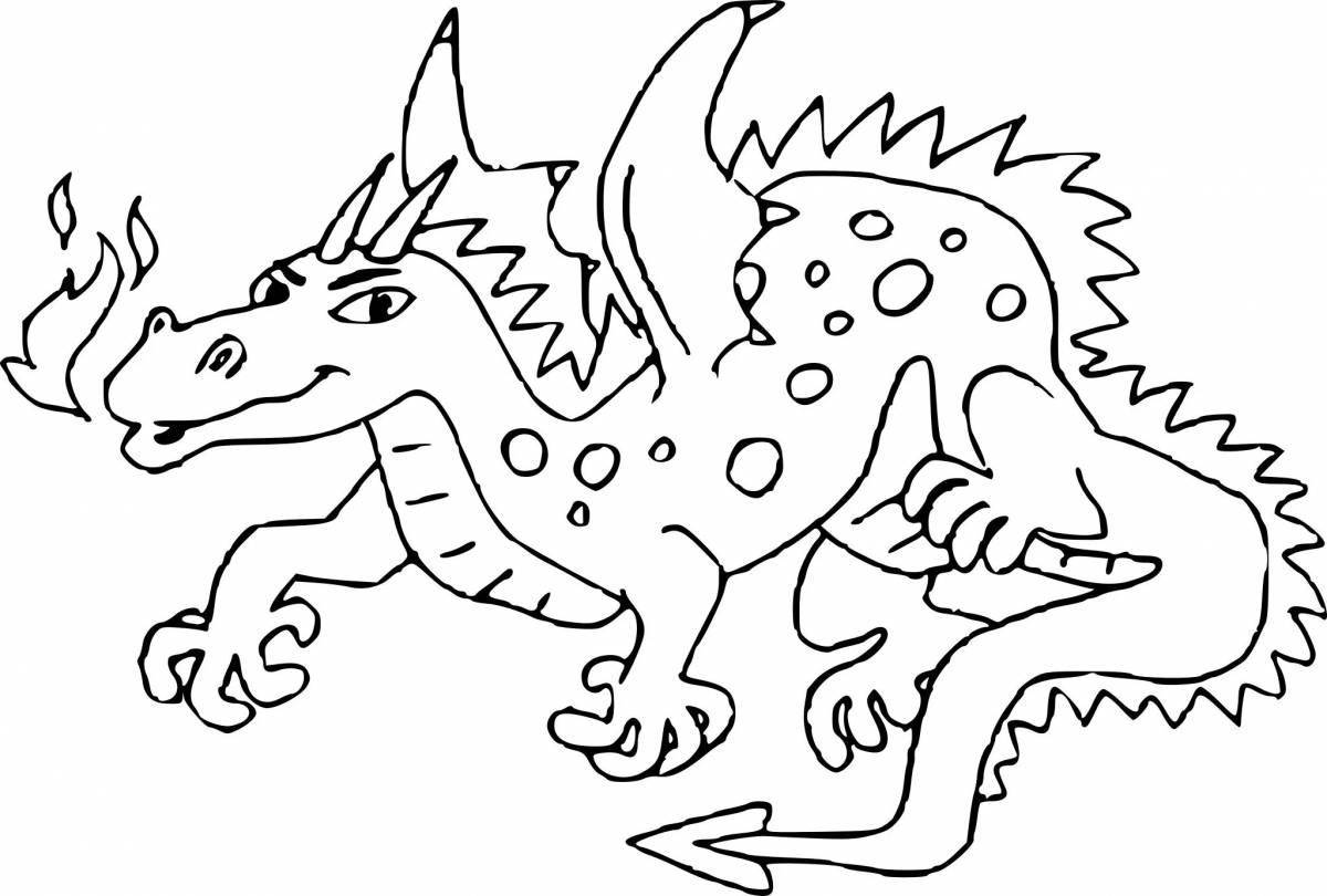 Great year of the dragon coloring book