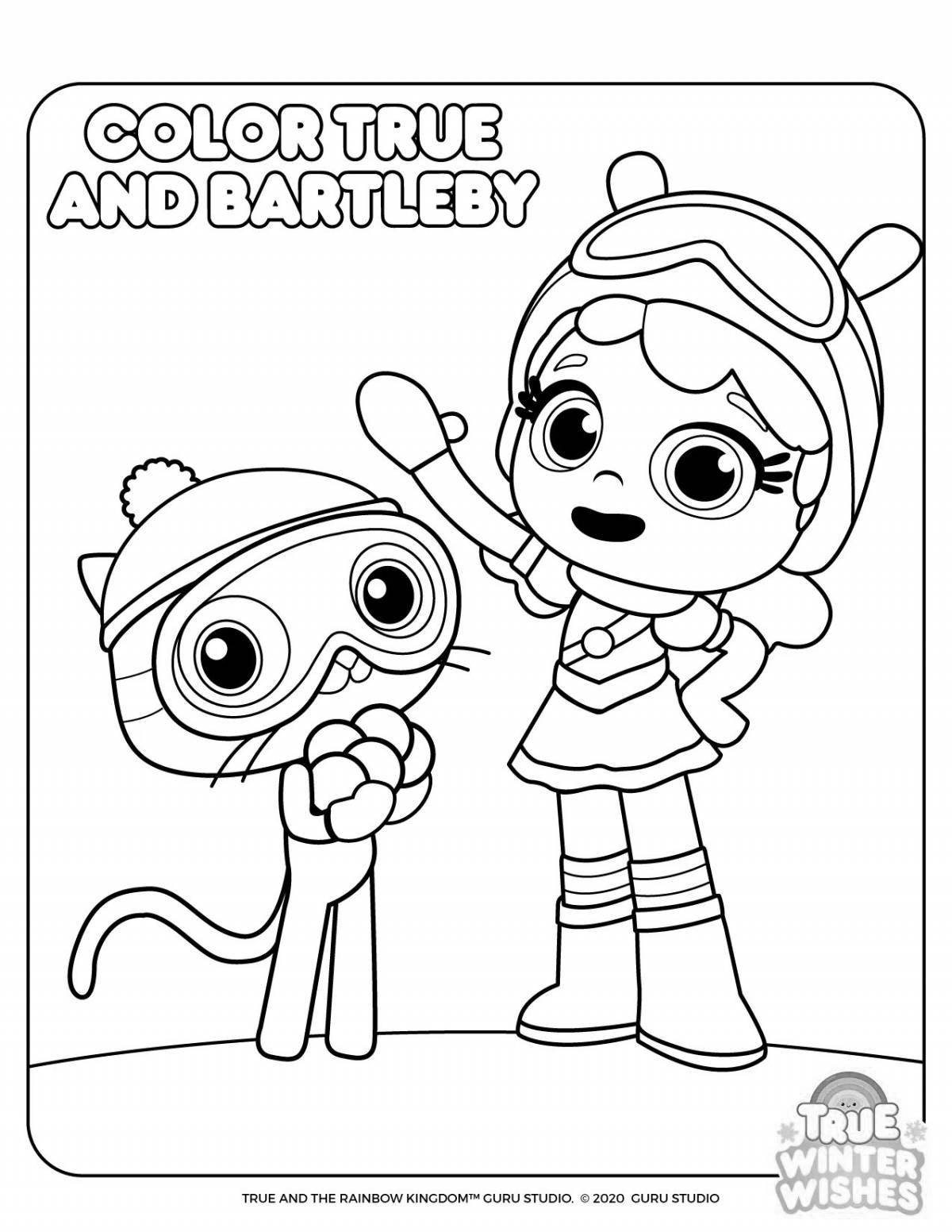 Exciting rainbow kingdom coloring book