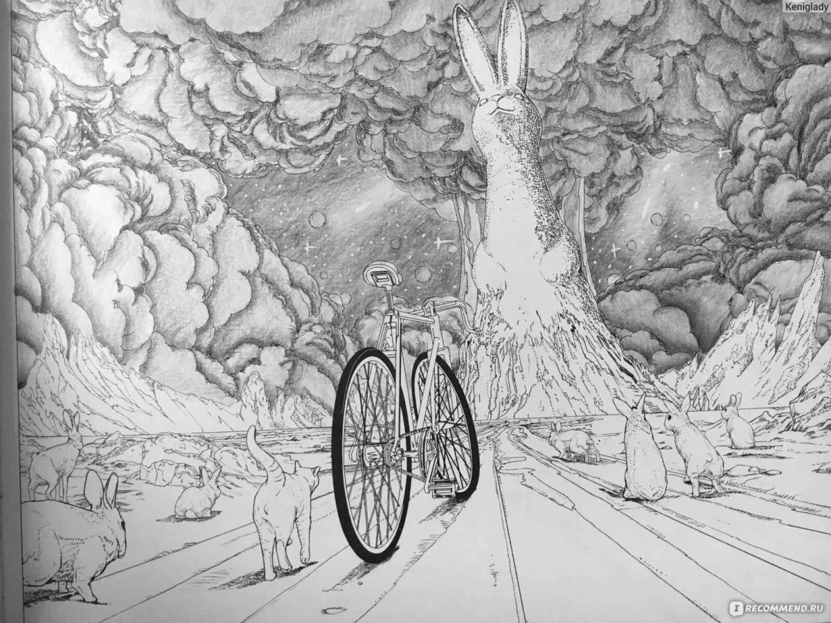 Radiant coloring around the world