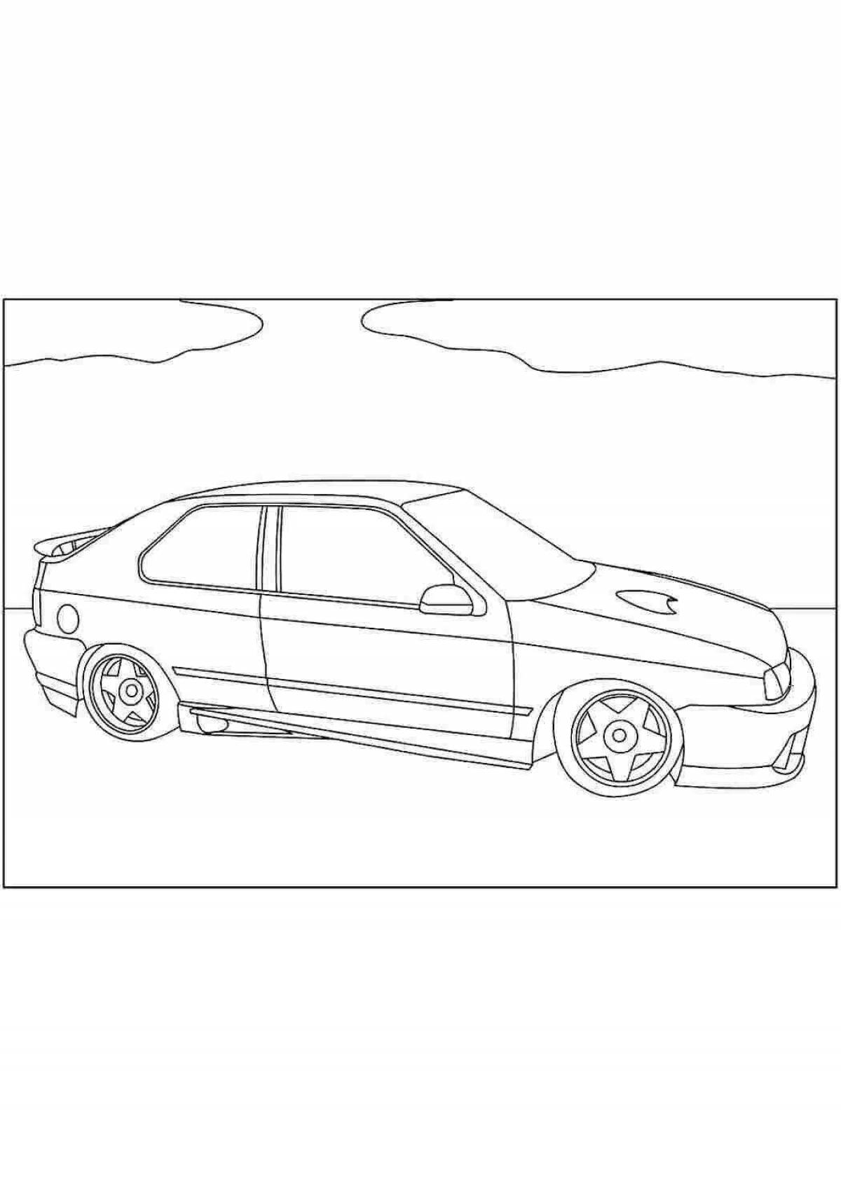 9 amazing car coloring page