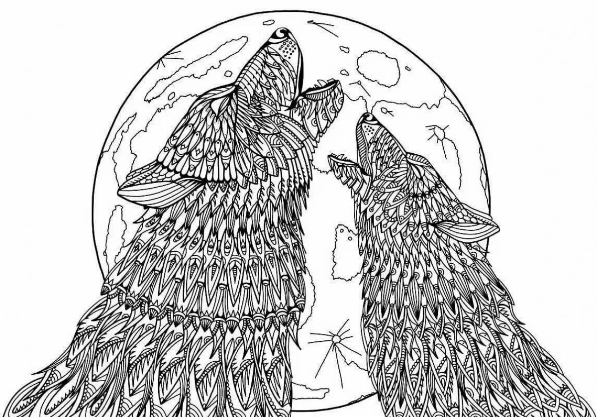 Inspiring anti-stress coloring video