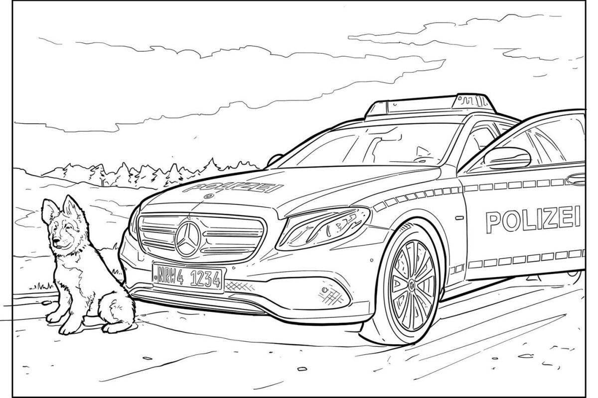 Exquisite cars modern coloring pages