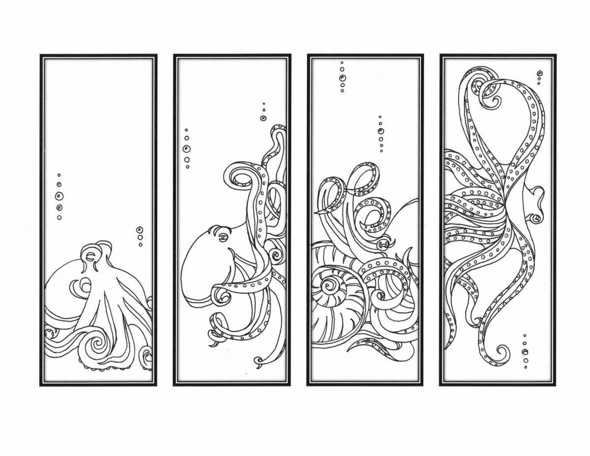 Great anime bookmark coloring page