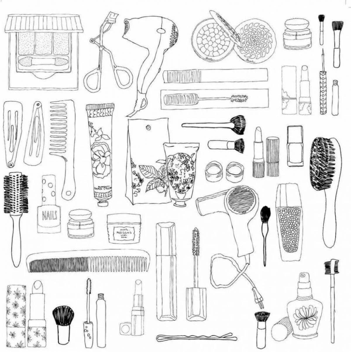 Coloring book incredible makeup kit