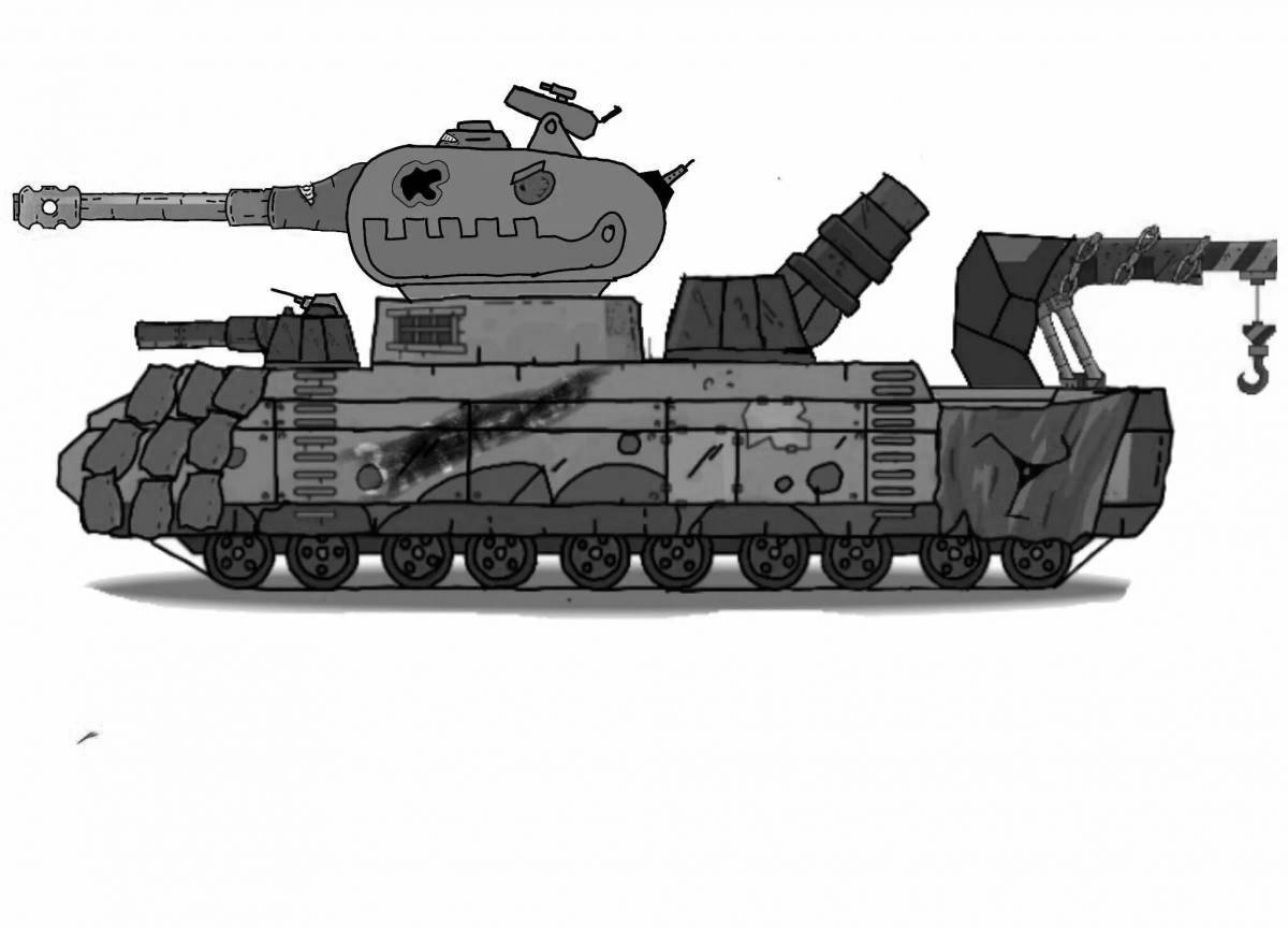 Раскраска сияющие танки