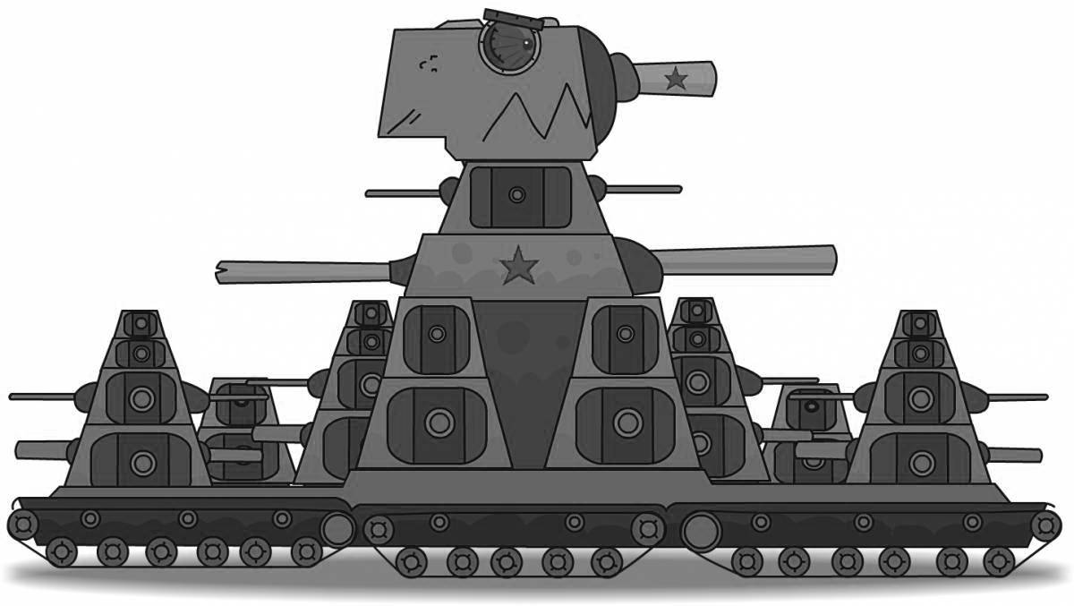 Incredible tanks coloring page