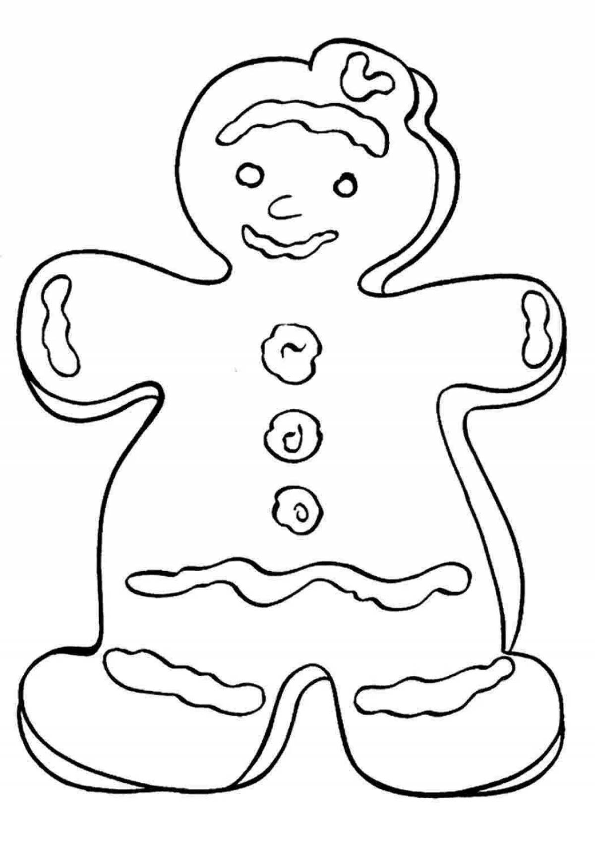 Christmas cookie coloring book