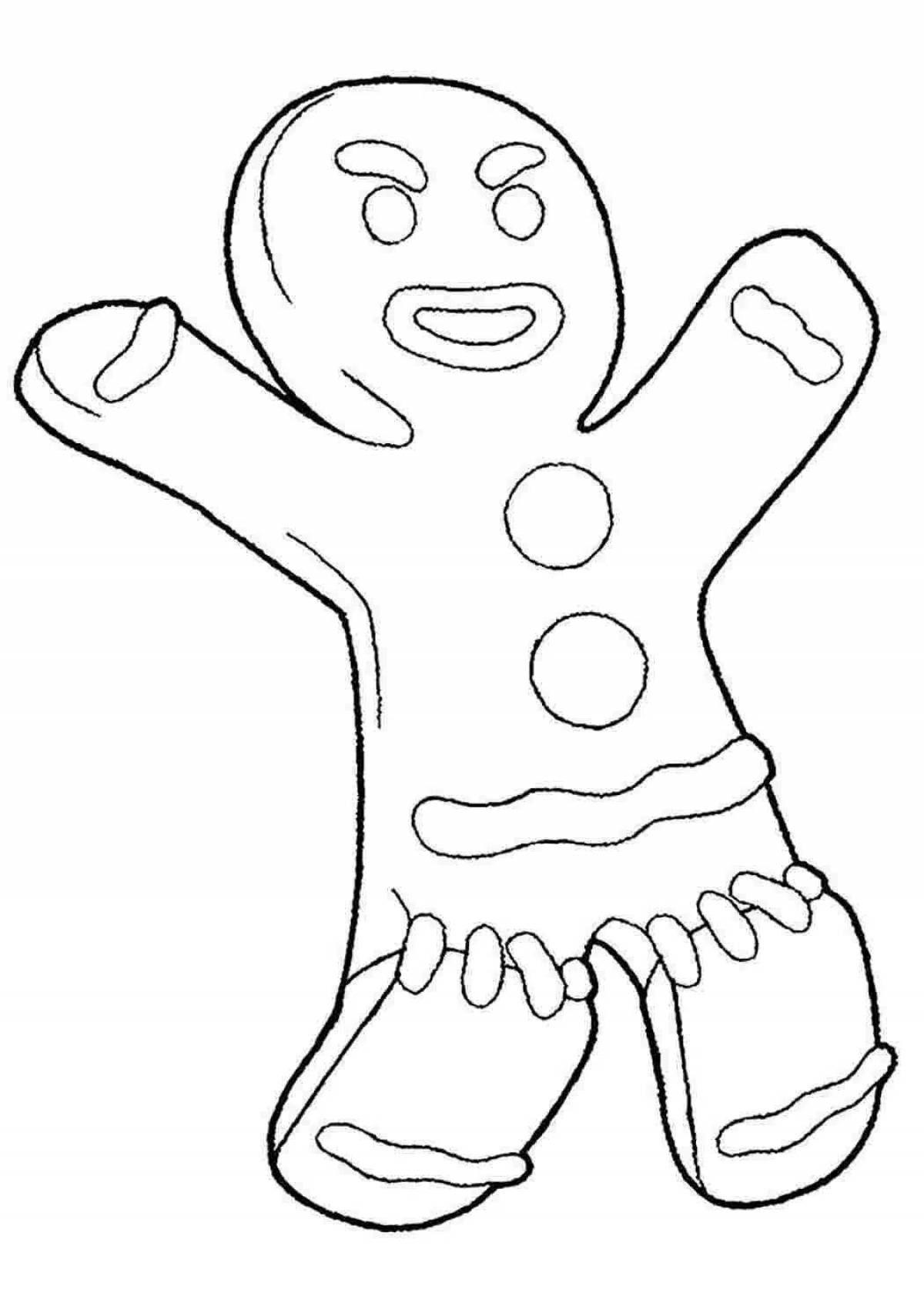 Coloring page magic Christmas cookies