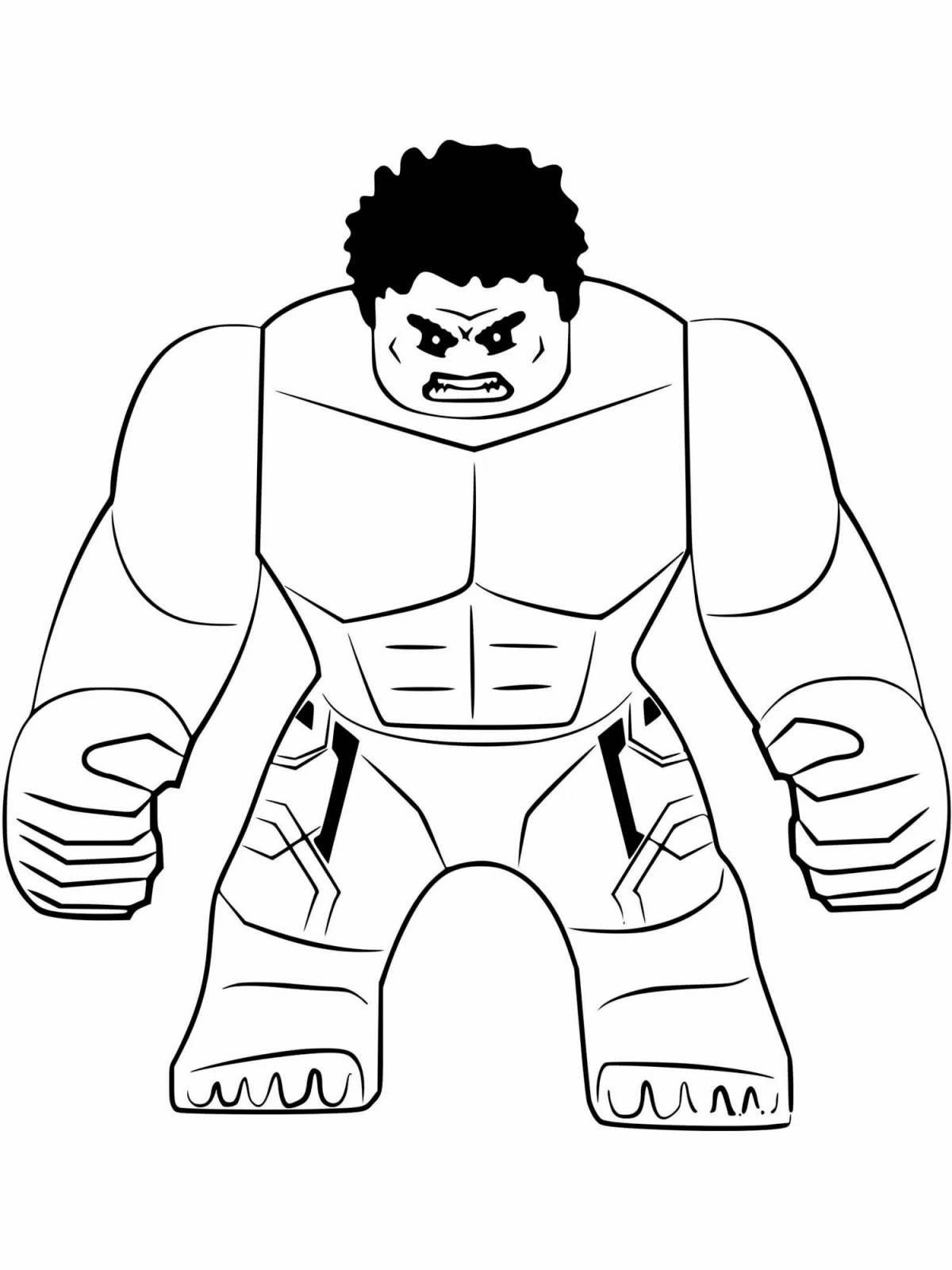 Radiant hulk light coloring page