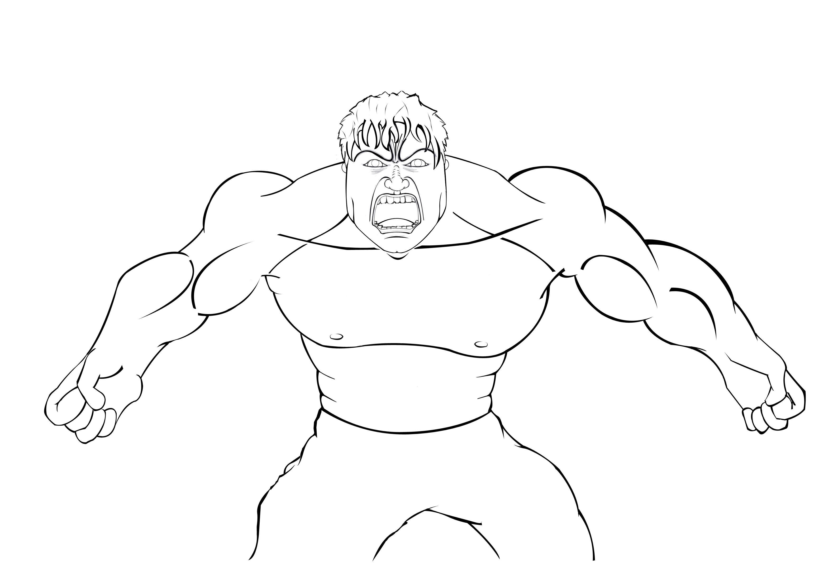 Flawless Hulk coloring page