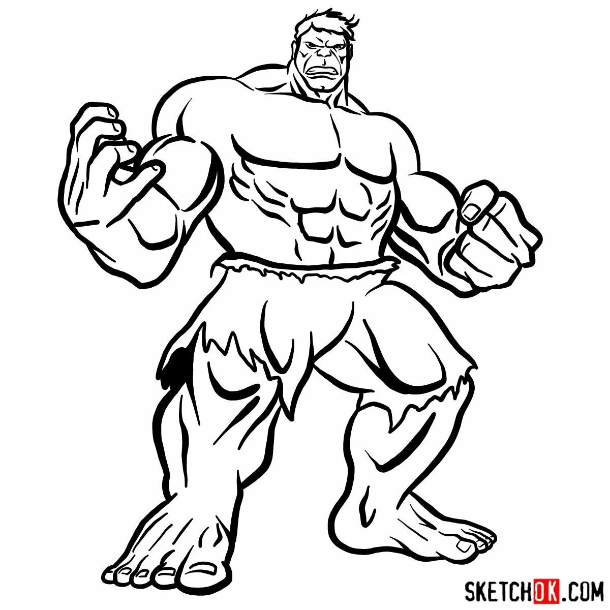 Outstanding Hulk Light coloring page