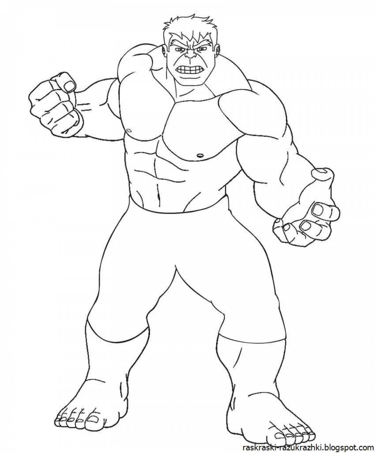 Coloring extraordinary hulk light