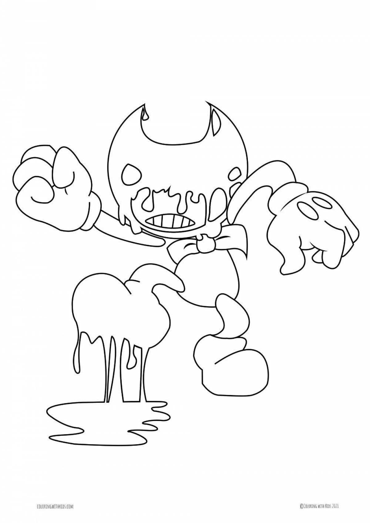 Bendy's scary coloring book