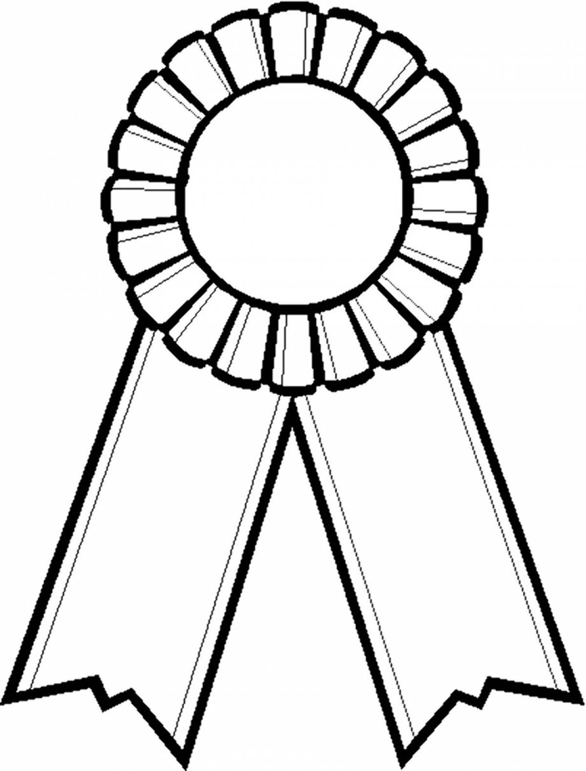 Coloring Pages Medal template (35 pcs) download or print for free 23880