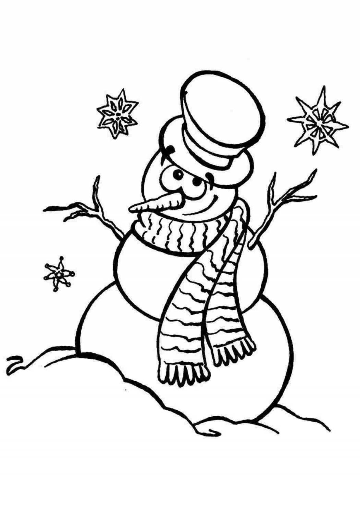 Bold cool Christmas coloring book