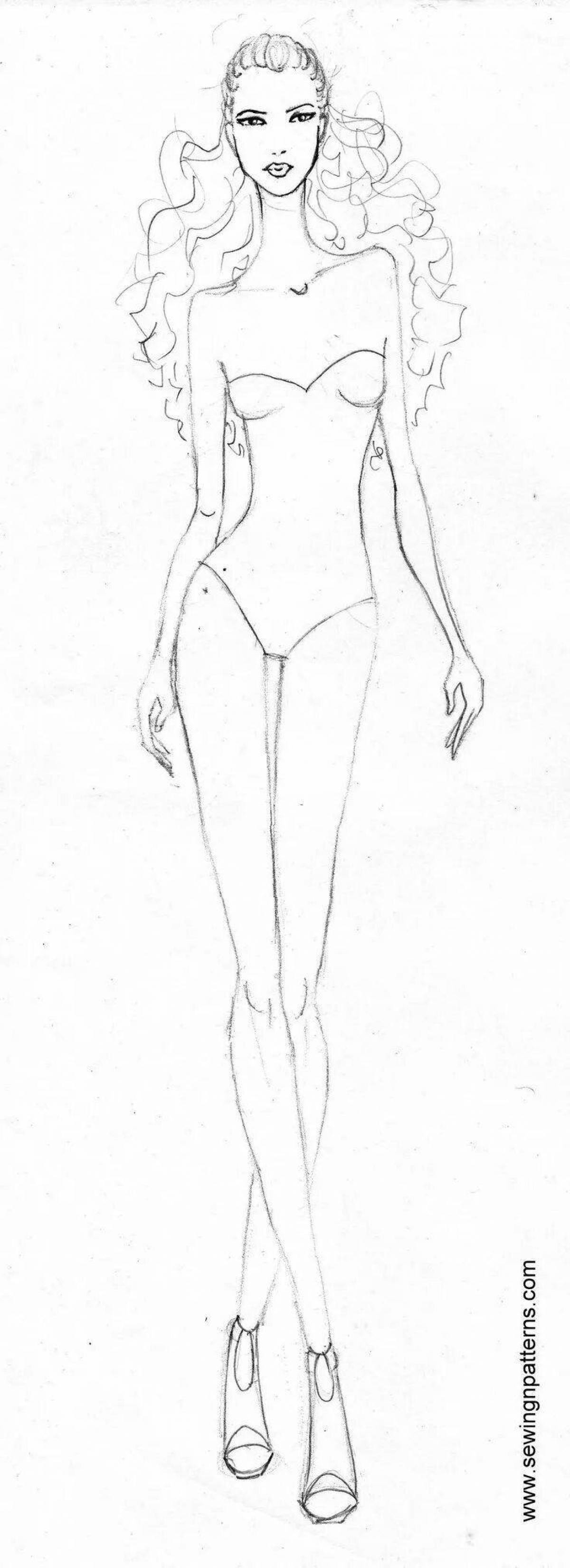 Sweet coloring for girls