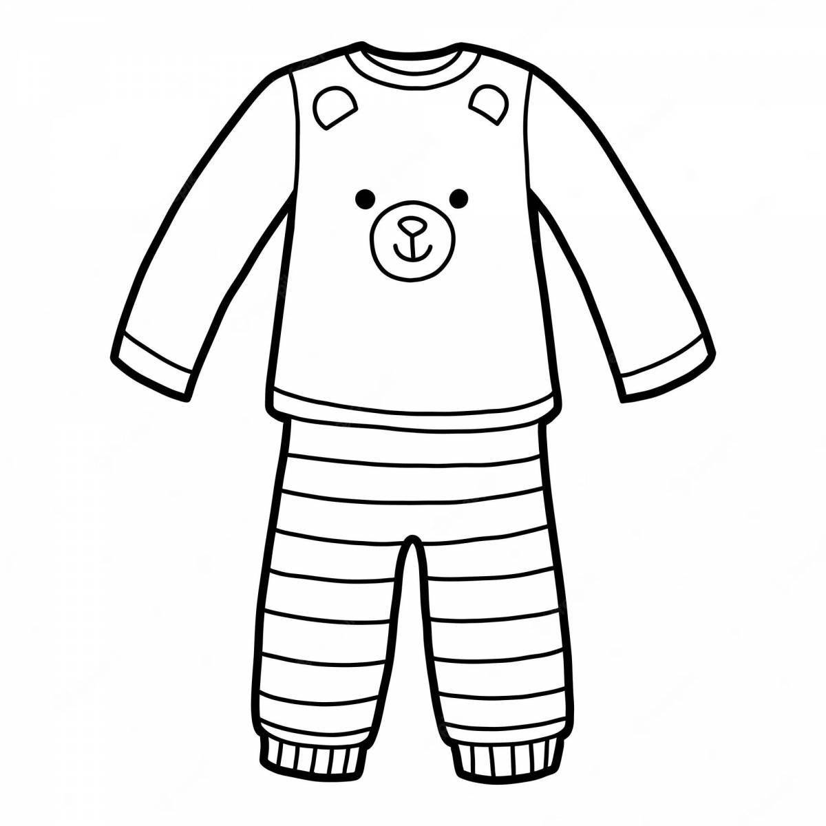 Coloring page gorgeous home clothes