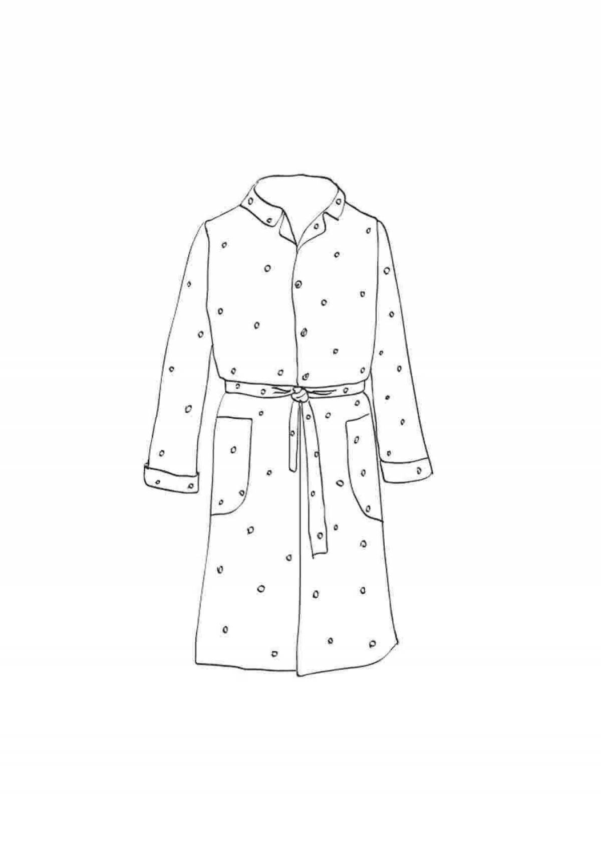 Amazing home clothes coloring page