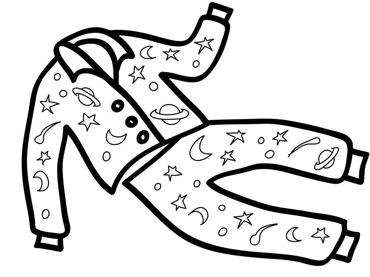 Awesome home clothes coloring page