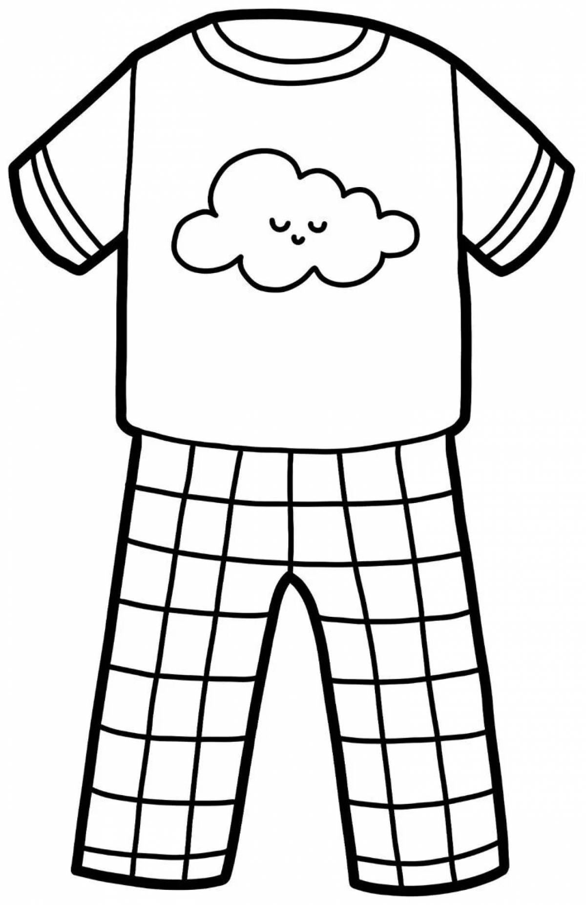 Coloring page wonderful home clothes