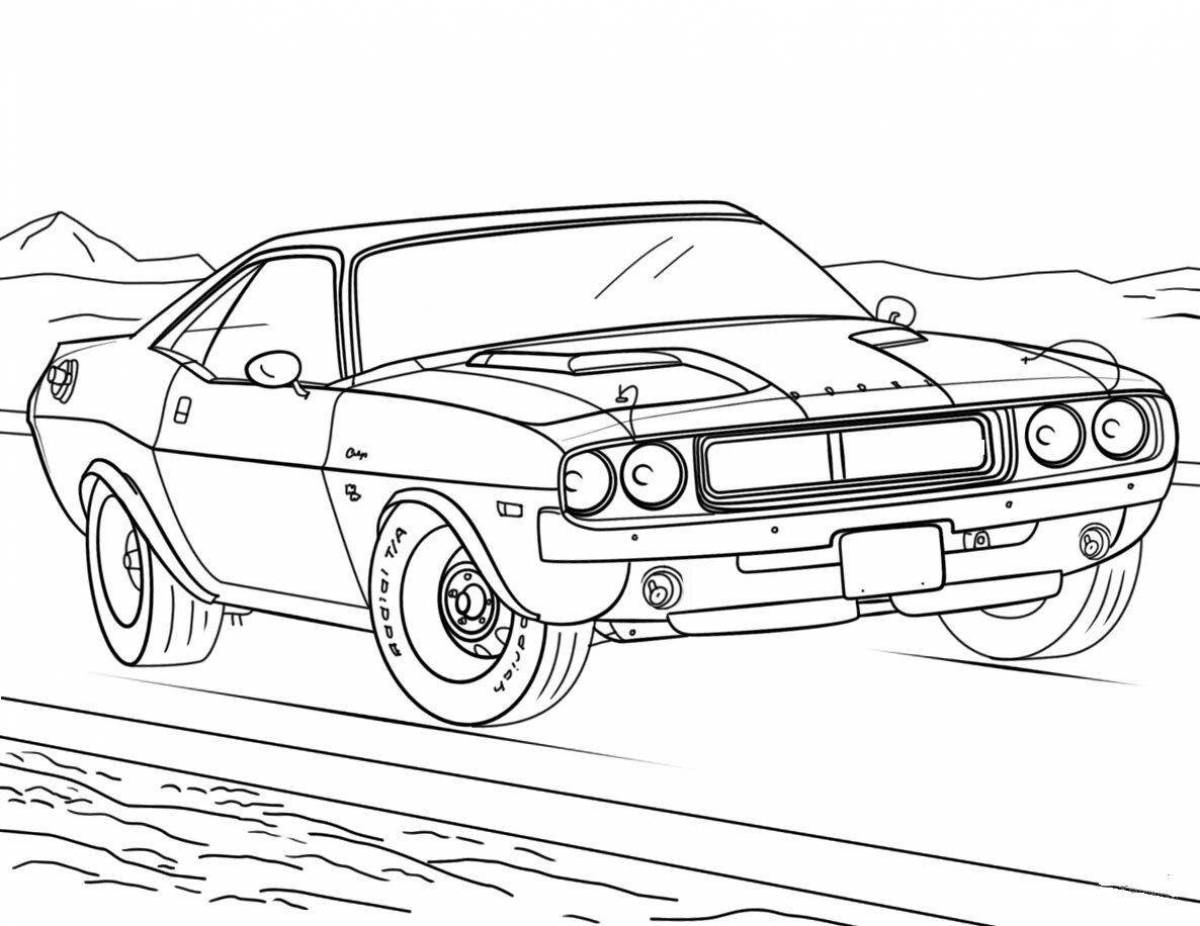 Grand fast and furious 9 coloring book