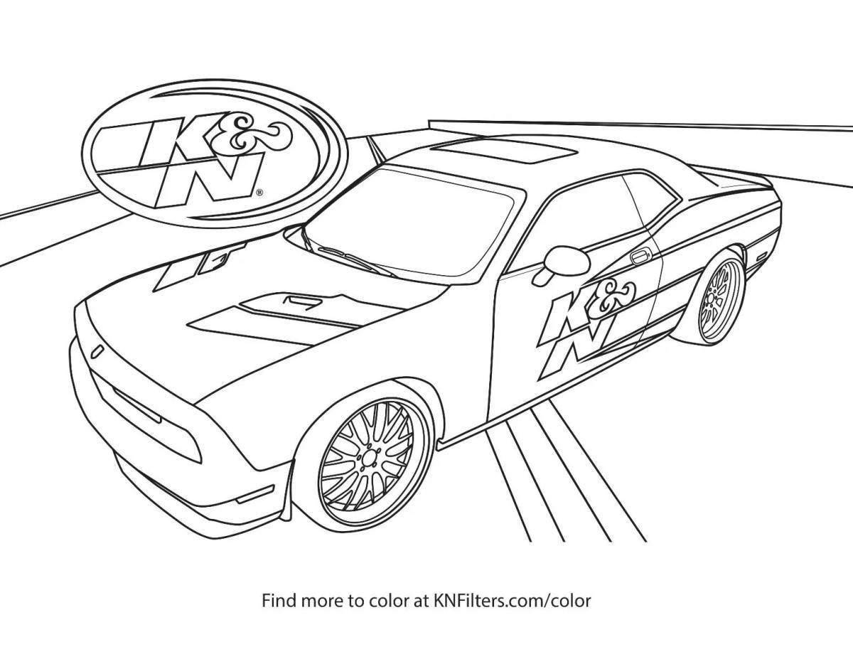 Glorious fast and furious 9 coloring book