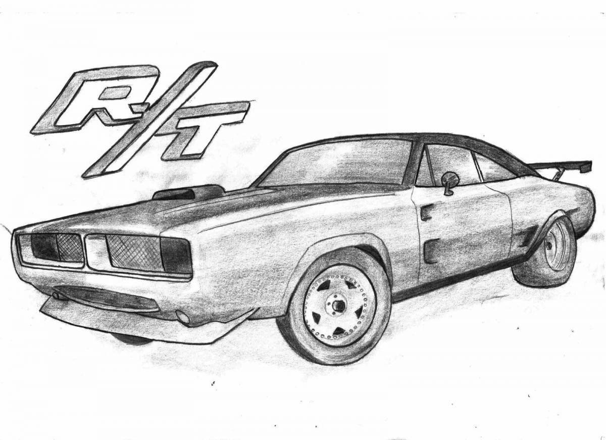 Awesome fast and furious 9 coloring book