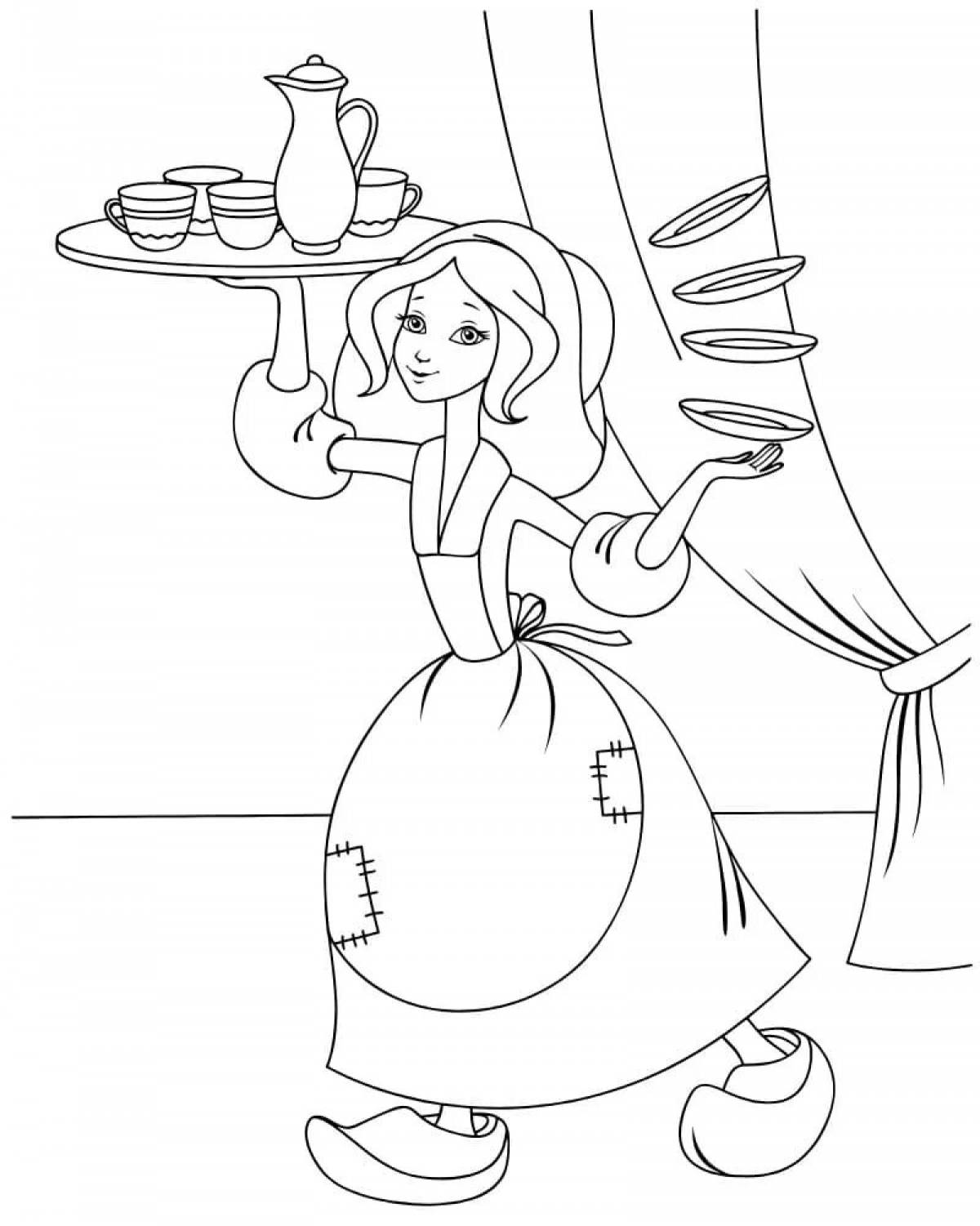 Royal Soviet Cinderella coloring book