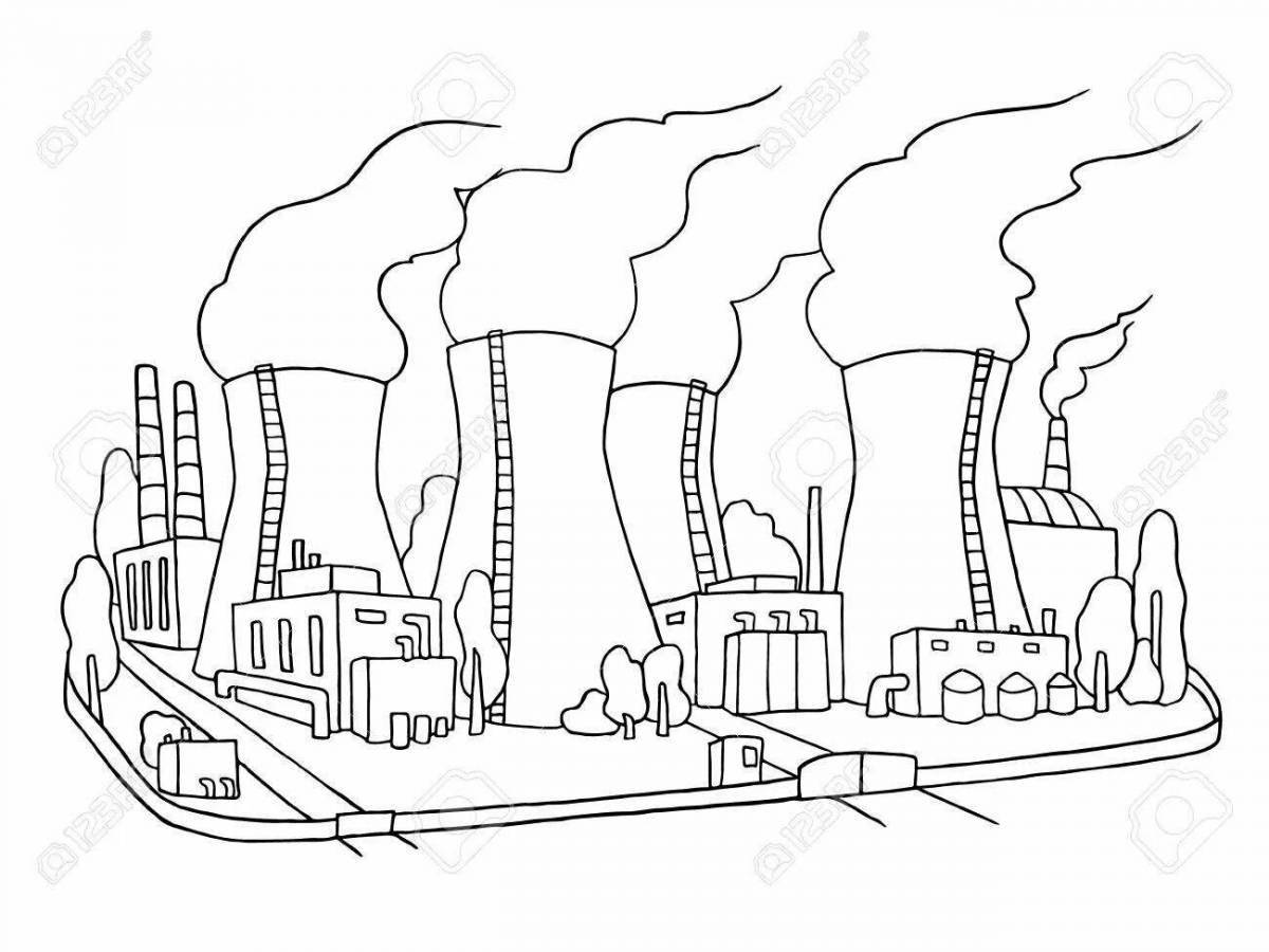 Detailed coloring of air pollution