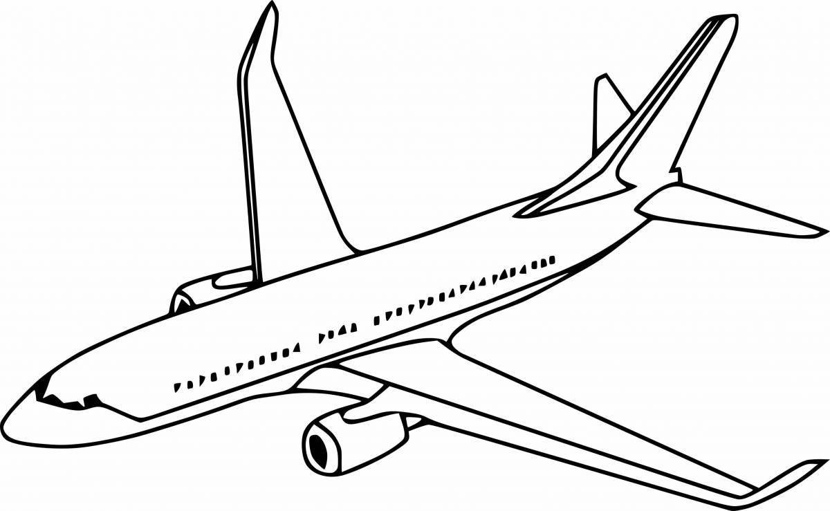 Energy plane coloring page
